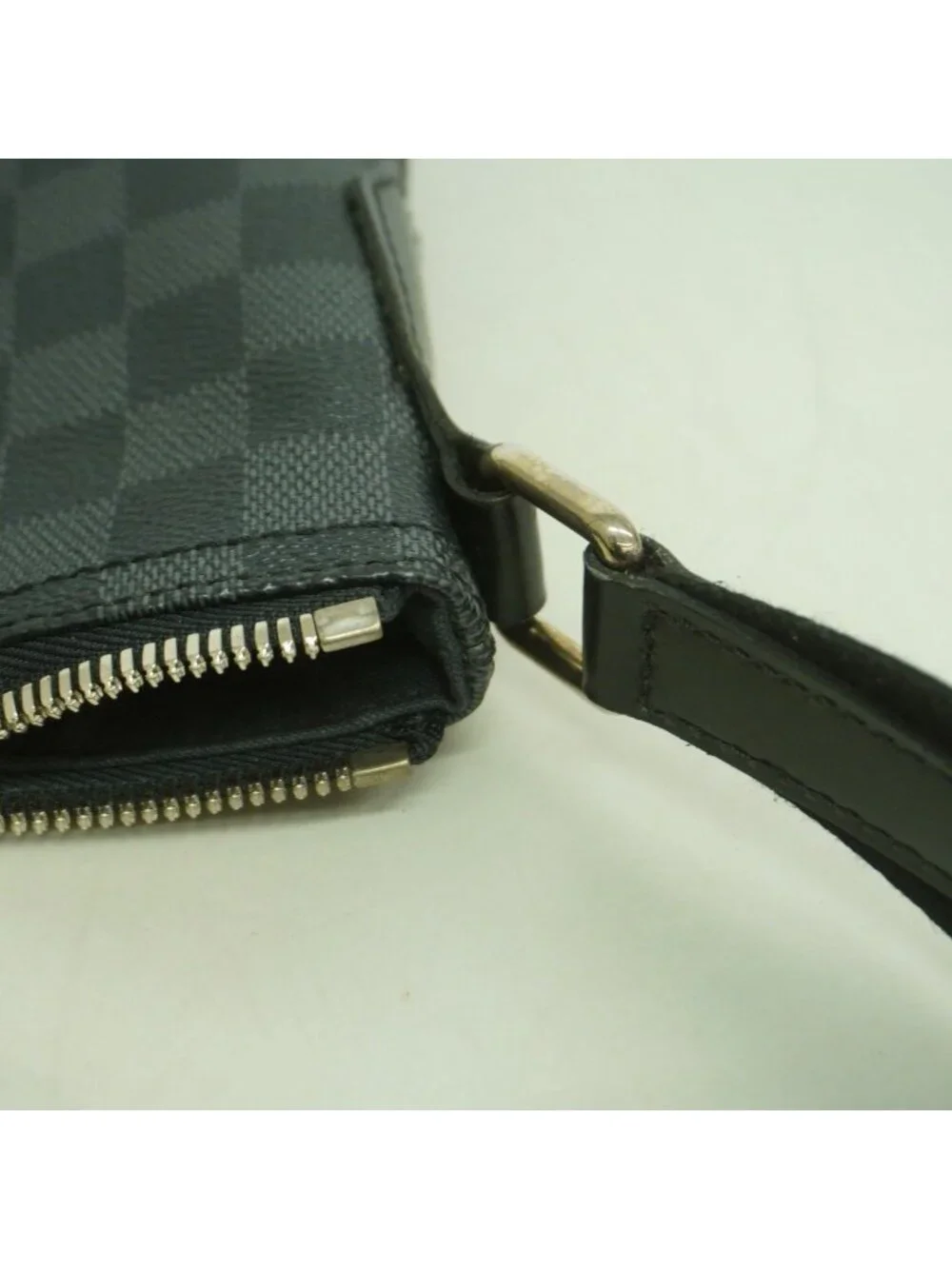 Louis Vuitton Shoulder Bag Damier Graphite PM Black Gray